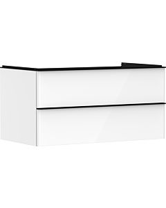 hansgrohe Xelu Q vanity unit 54078670 980x485x550mm, 2 drawers, high-gloss white, matt black