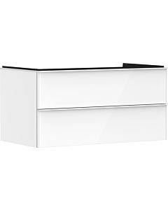 hansgrohe Xelu Q Waschtischunterschrank 54078700 980x485x550mm, 2 Schubkästen, weiß hochglanz, mattweiß