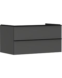 hansgrohe Xelu Q vanity unit 54079670 980x485x550mm, 2 drawers, matt diamond gray, matt black