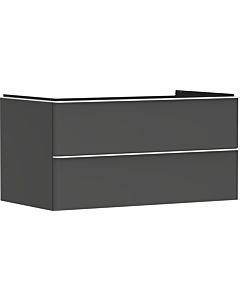 hansgrohe Xelu Q Waschtischunterschrank 54079700 980x485x550mm, 2 Schubkästen, diamantgrau matt, mattweiß