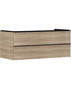 hansgrohe Xelu Q Waschtischunterschrank 54084670 1180x485x550mm, 2 Schubkästen, Eiche Natur, mattschwarz