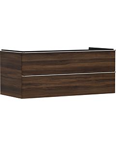 hansgrohe Xelu Q meuble sous-vasque 54085000 1180x485x550mm, 2 tiroirs, noyer foncé, chromé