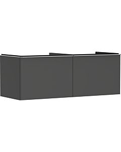 hansgrohe Xelu Q Waschtischunterschrank 54067000 1360x485x550mm, 2 Schubkästen, diamantgrau matt, chrom