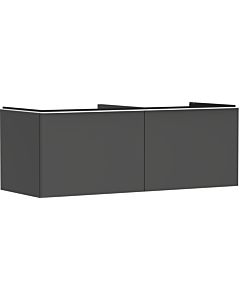 hansgrohe Xelu Q meuble sous-vasque 54067700 1360x485x550mm, 2 tiroirs, gris diamant mat, blanc mat