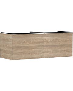 hansgrohe Xelu Q Waschtischunterschrank 54068000 1360x485x550mm, 2 Schubkästen, Eiche Natur, chrom
