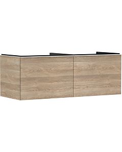 hansgrohe Xelu Q Waschtischunterschrank 54068700 1360x485x550mm, 2 Schubkästen, Eiche Natur, mattweiß