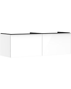 hansgrohe Xelu Q vanity unit 54070000 1560x485x550mm, 2 drawers, white high gloss, chrome