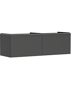 hansgrohe Xelu Q vanity unit 54071000 1560x485x550mm, 2 drawers, diamond gray matt, chrome