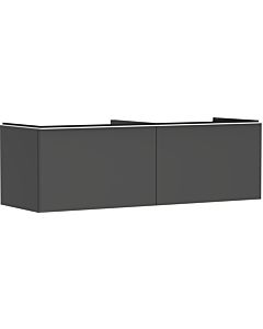 hansgrohe Xelu Q Waschtischunterschrank 54071700 1560x485x550mm, 2 Schubkästen, diamantgrau matt, mattweiß