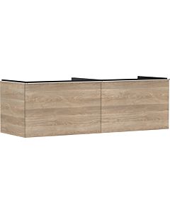 hansgrohe Xelu Q vanity unit 54072000 1560x485x550mm, 2 drawers, natural oak, chrome
