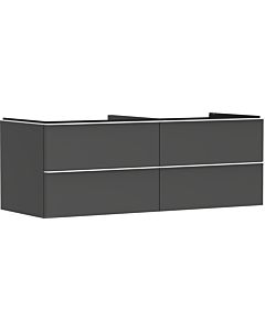 hansgrohe Xelu Q Waschtischunterschrank 54087700 1360x485x550mm, 4 Schubkästen, diamantgrau matt, mattweiß