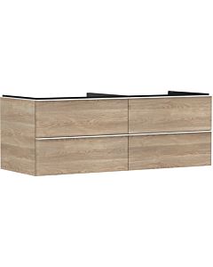 hansgrohe Xelu Q vanity unit 54088700 1360x485x550mm, 4 drawers, natural oak, matt white