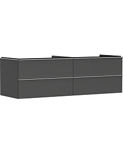 hansgrohe Xelu Q meuble sous-vasque 54091000 1560x485x550mm, 4 tiroirs, gris diamant mat, chromé