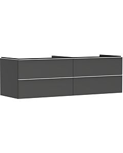 hansgrohe Xelu Q meuble sous-vasque 54091700 1560x485x550mm, 4 tiroirs, gris diamant mat, blanc mat