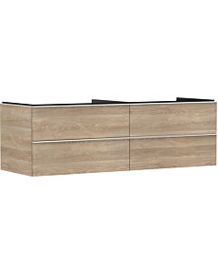 hansgrohe Xelu Q Waschtischunterschrank 54092700 1560x485x550mm, 4 Schubkästen, Eiche Natur, mattweiß