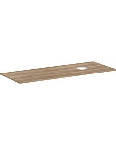 hansgrohe Xelu Q console 54117230 1360 x 550 mm, découpe à droite, vasque à poser sans trou pour robinetterie, chêne naturel