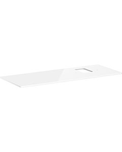 hansgrohe Xelu Q console 54124050 1360 x 550 mm, cutout on the right, countertop washbasin with tap hole, high-gloss white