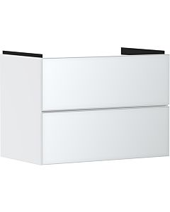 hansgrohe Xevolos E meuble sous-vasque 54178320 780x555x475mm, 2 tiroirs, blanc mat, blanc métallique