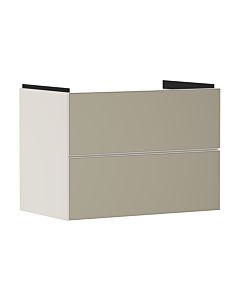 hansgrohe Xevolos E Waschtischunterschrank 54179390 780x555x475mm, 2 Schubladen, sandbeige matt, bronze Struktur
