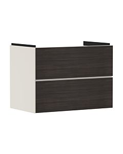 hansgrohe Xevolos E Waschtischunterschrank 54179730 780x555x475mm, 2 Schubladen, sandbeige matt, Eiche dunkel