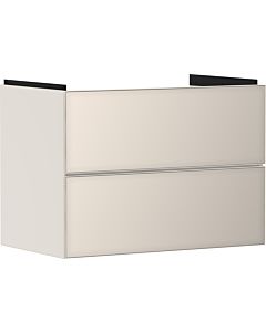 hansgrohe Xevolos E Waschtischunterschrank 54179790 780x555x475mm, 2 Schubladen, sandbeige matt, sandbeige metallic