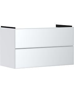 hansgrohe Xevolos E meuble sous-vasque 54181320 980x555x475mm, 2 tiroirs, blanc mat, blanc métallique