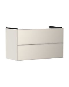 hansgrohe Xevolos E meuble sous-vasque 54182790 980x555x475mm, 2 tiroirs, beige sable mat, beige sable métallisé