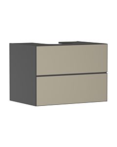 hansgrohe Xevolos E vanity unit 54189390 780x555x550mm, 2 drawers, slate gray matt, bronze structure