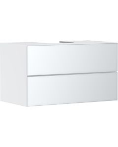 hansgrohe Xevolos E meuble sous-vasque 54190320 980x555x550mm, 2 tiroirs, blanc mat, blanc métallique