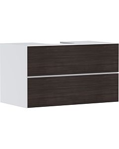 hansgrohe Xevolos E meuble sous-vasque 54190730 980x555x550mm, 2 tiroirs, blanc mat, chêne foncé