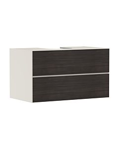 hansgrohe Xevolos E vanity unit 54191730 980x555x550mm, 2 drawers, sand beige matt, dark oak