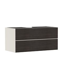 hansgrohe Xevolos E meuble sous-vasque 54194730 1180x555x550mm, 2 tiroirs, beige sable mat, chêne foncé