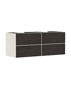 hansgrohe Xevolos E vanity unit 54197730 1370x555x550mm, 4 drawers, sand beige matt, dark oak