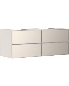 hansgrohe Xevolos E vanity unit 54197790 1370x555x550mm, 4 drawers, sand beige matt, sand beige metallic