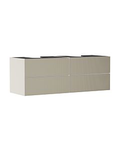 hansgrohe Xevolos E meuble sous-vasque 54200390 1570x555x550mm, 4 tiroirs, beige sable mat, structure bronze