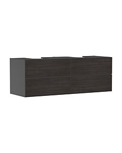 hansgrohe Xevolos E vanity unit 54201730 1570x555x550mm, 4 drawers, slate gray matt, dark oak