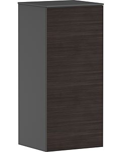hansgrohe Xevolos E Halbhochschrank 54217730 400x360x890mm, rechts, schiefergrau matt, Eiche dunkel