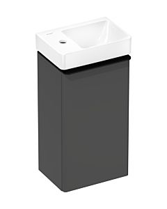 hansgrohe Xelu Q meuble sous-vasque 54012670 340x605x245mm, pour lave-mains , gauche, gris diamant mat, noir mat