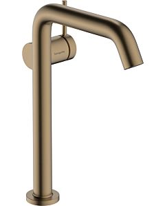 hansgrohe Tecturis S wash basin mixer 73373140 projection 240mm, with push-open waste set, brushed bronze