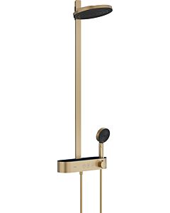 hansgrohe Pulsify S Colonne de douche 260 2jet 24241140 EcoSmart avec ShowerTablet Select 400, bronze brossé (brushed bronze)