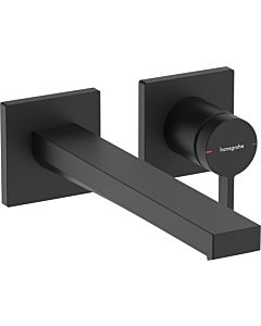 hansgrohe Tecturis E wash basin mixer 73051670 projection 225mm, UP, for wall mounting, matt black