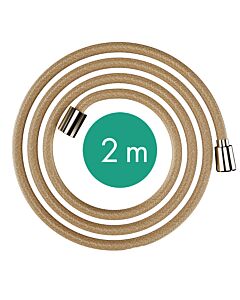 hansgrohe Designflex Textilbrauseschlauch 28230990 2000mm, polished gold optic