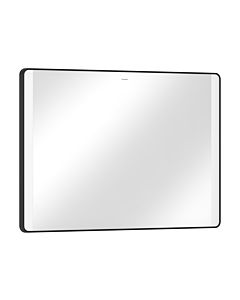 hansgrohe Xarita Lite Q Spiegel 54964670 avec éclairage LED latéral, noir mat, L 1000 x H 700 x P 30 mm, 14 W