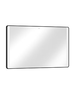 hansgrohe Xarita Lite Q Spiegel 54965670 avec éclairage LED latéral, noir mat, L 1200 x H 700 x P 30 mm, 14 W