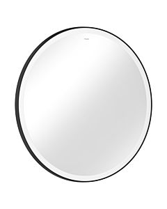 hansgrohe Xarita Lite Q Spiegel 54967670 avec éclairage LED rond, noir mat, L 900 x H 900 x P 30 mm, 26 W