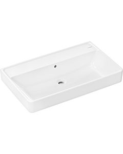 hansgrohe Xanuia Q lavabo 61137450 800x480mm, sans trou pour robinetterie, avec trop-plein, SmartClean, blanc