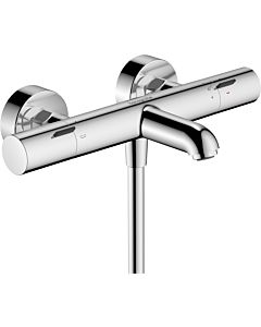 hansgrohe Ecostat Fine bath thermostat 13325140 surface-mounted, projection 177mm, 2 outlets, brushed bronze