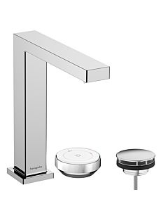 hansgrohe Tecturis E 2-hole wash basin mixer 73053000 with waste set, CoolStart, chrome