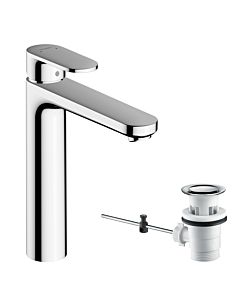 hansgrohe Vernis Blend Waschtischarmatur 71552000 mit Zugstangen-Ablaufgarnitur, chrom