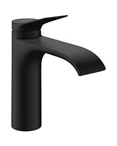 hansgrohe Vivenis 110 mitigeur de lavabo 75023670 avec tirette garniture de vidange , noir mat